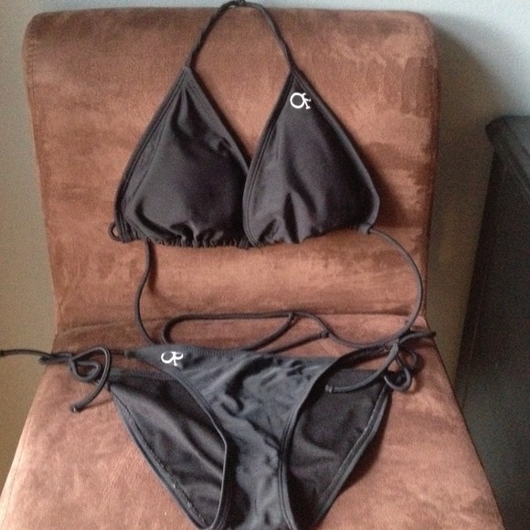 Black OP string bikini