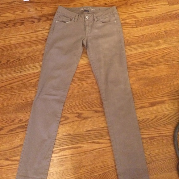 American eagle light brown skinny jeans