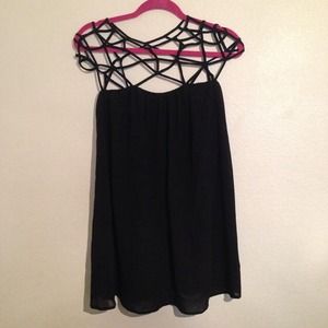 Black Caged dress.
