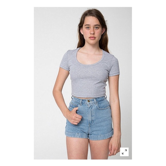 🚫S O L D 🚫 American Apparel Baby Rib Crop Top ☀️