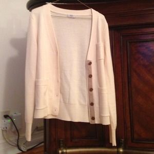 Madewell cream button front cardigan