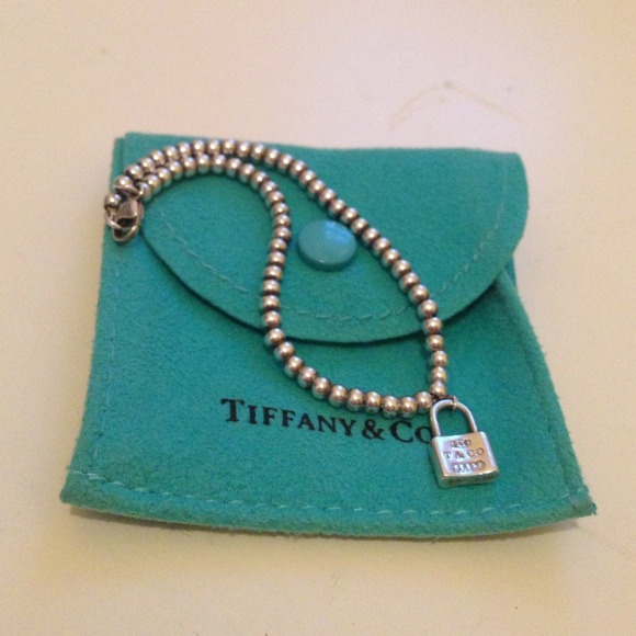 Tiffany & Co. Beaded lock bracelet.