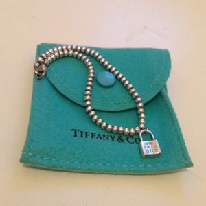 Tiffany & Co. Beaded lock bracelet.