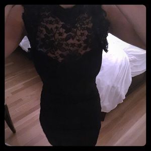Black lace dress