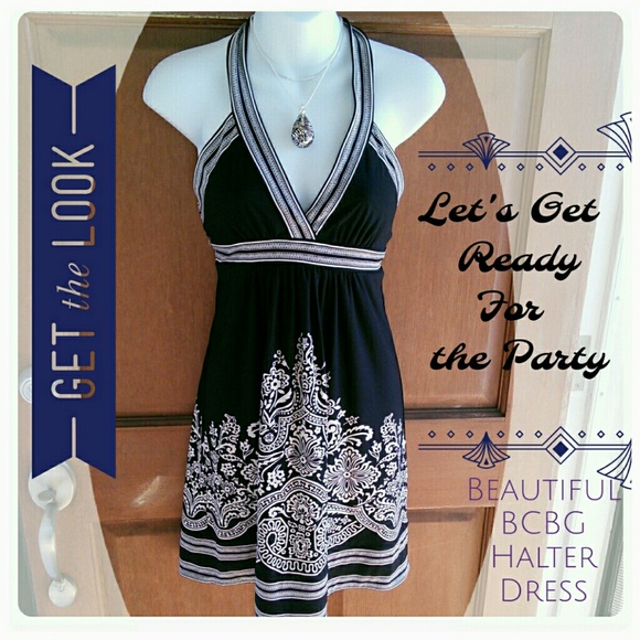 BCBGMaxAzria Dresses & Skirts - 💐HP 7/25🎉 Beautiful BCBG halter dress