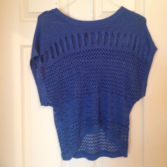 Blue knit shirt