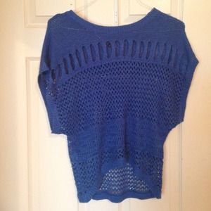 Blue knit shirt