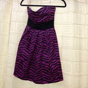 Purple Zebra Homecoming dress!