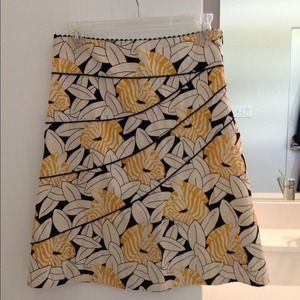 Anthropologie a-line flower skirt.