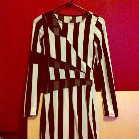 Black and white dress