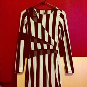 Black and white dress