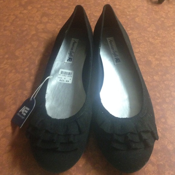 American Eagle Black Flats