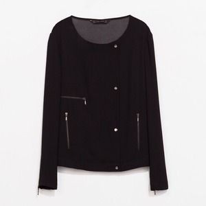 Zara zipped double-breasted blazer