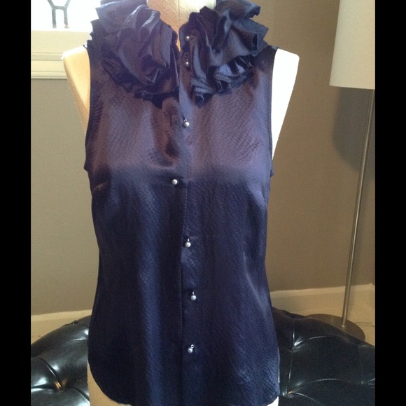 Silk anthropologie blouse