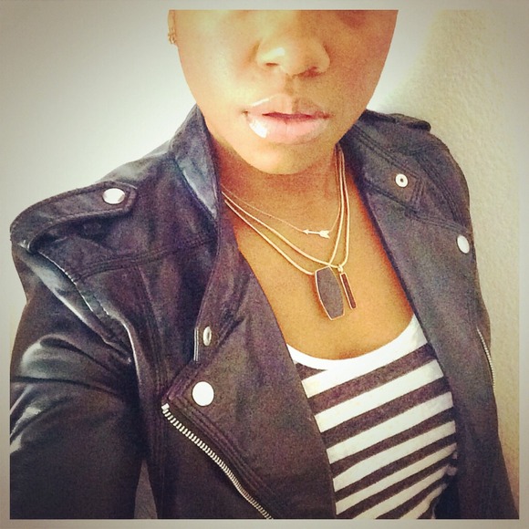 H&M faux leather jacket
