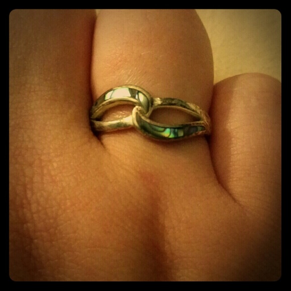 Size 8.5 Twisted Silver Ring