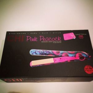 chi pink peacock hair straightener display picture 3