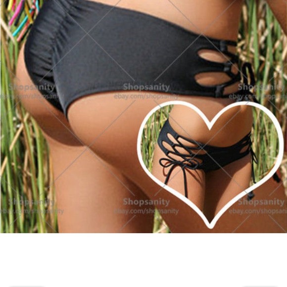 Sexy cut out bikini bottom