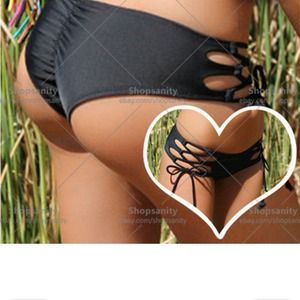 Sexy cut out bikini bottom