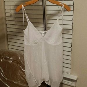 White dress tank top