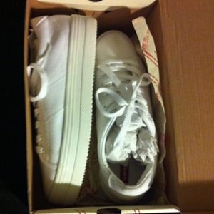White Platform Sneakers