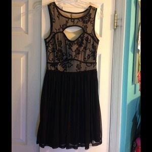 Black and cream dress