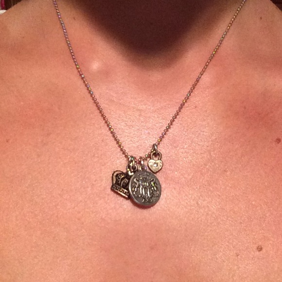 Brushed silver/bronze necklace