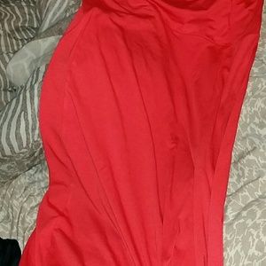 Red skirt