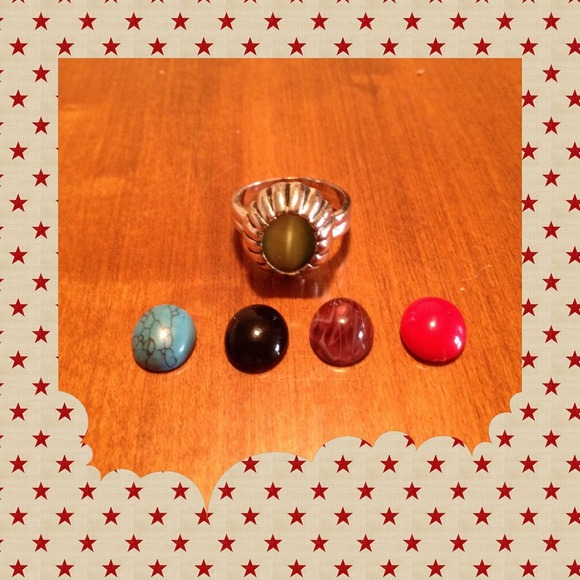 5 Stone Interchangeable Ring...🌻