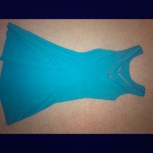 Teal casual dress