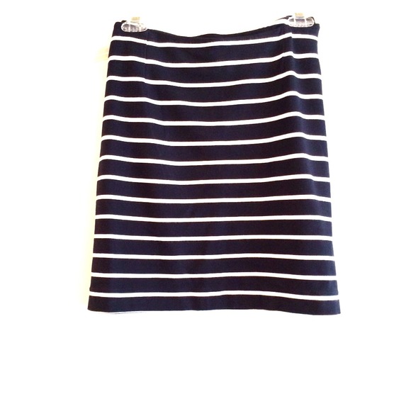 Navy Stripe Skirt