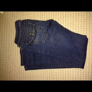 True Religion boot cut jeans- sz 27/ins 30"