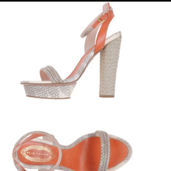 Never worn Elie Tahari platform sandals