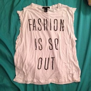 Graphic print muscle tank!