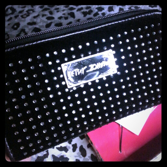 Black Betsey Johnson wallet