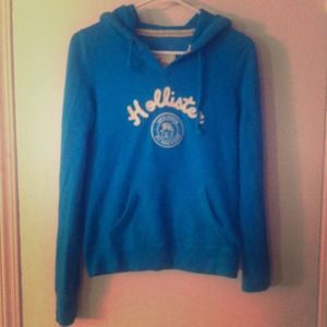 Blue Hollister hoodie