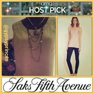 Host Pick SAKS FIFTH AVE Pure Silk Tank Top