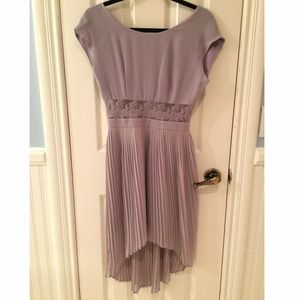 Lavender, Lace, Open-Back Dress