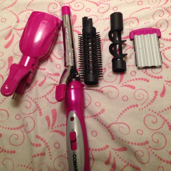 7  pice curling iron, straightening iron, crimper