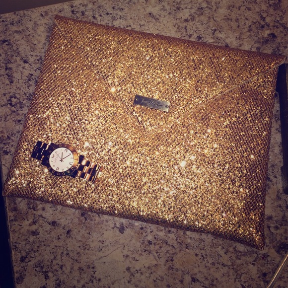 Gold clutch/tablet case