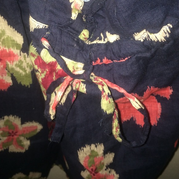 Navy blue, multiple-colored floral dress - Picture 4 of 4