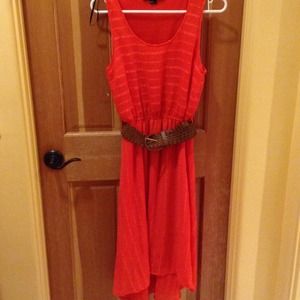 Forever 21 mid maxi dress with belt