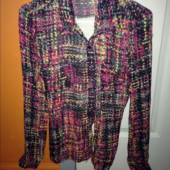 Lace button up