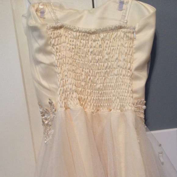Off White Knee Length Dress - Picture 3 of 3