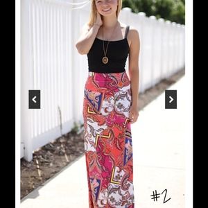 Colorful Maxi Skirt