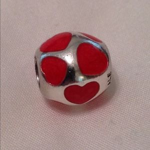 Pandora "red hearts" charm