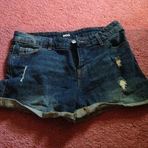Denim shorts