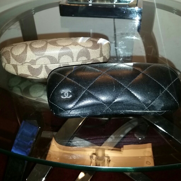 Chanel and Coach glasses case