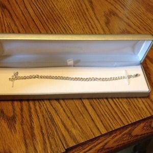 Silver 925 Empty Charm Bracelet