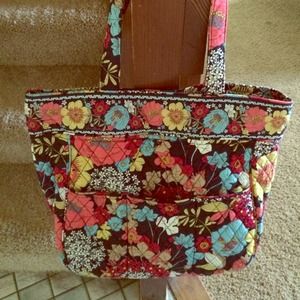 Vera Bradley Happy Snails large tote
